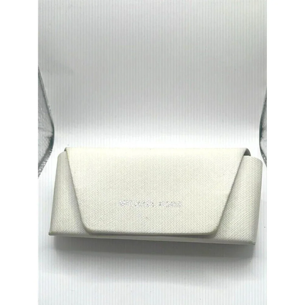 MICHAEL KORS White Saffiano Glasses Case